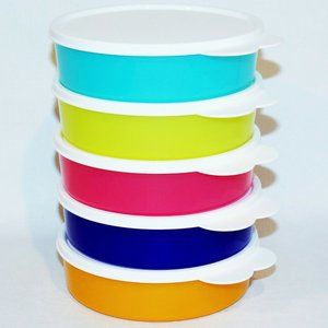 New Tupperware Big Wonders Bowl set 5 multi-colors